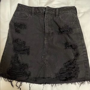 Hollister Black Denim Jean skirt Size 5